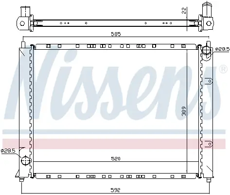 Solange Der Vorrat Reicht NISSENS 64307A - Kühler, Motorkühlung - ** FIRST FIT **