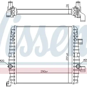 Preisknaller NISSENS 65323 - Niedertemperaturkühler, Ladeluftkühler