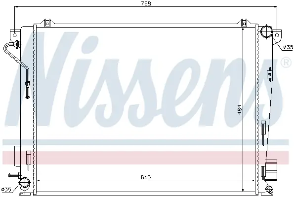 NISSENS 67069 - Kühler, Motorkühlung Mega-Angebot