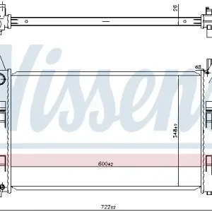Top-Seller NISSENS 67106 - Kühler, Motorkühlung