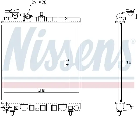 Beliebt NISSENS 675006 - Kühler, Motorkühlung