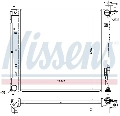 Sale NISSENS 675019 - Kühler, Motorkühlung - ** FIRST FIT **
