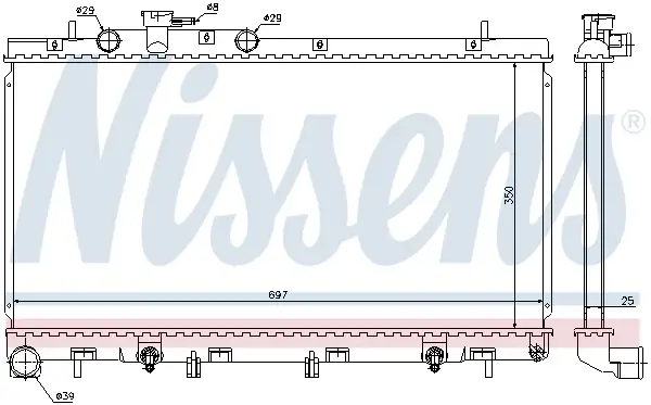 Jetzt Bestellen NISSENS 67729 - Kühler, Motorkühlung