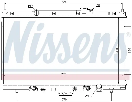 NISSENS 68106 - Kühler, Motorkühlung Mega-Angebot