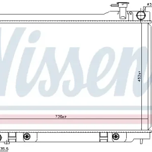 Aktuell NISSENS 68119 - Kühler, Motorkühlung