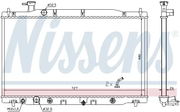 Billig NISSENS 681372 - Kühler, Motorkühlung