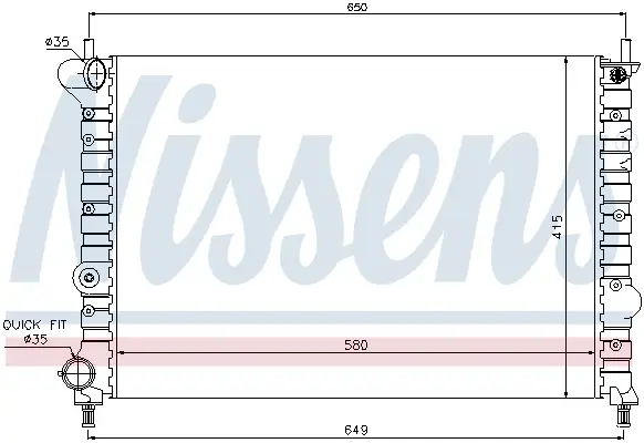 NISSENS 68802 - Kühler, Motorkühlung Super-Preis
