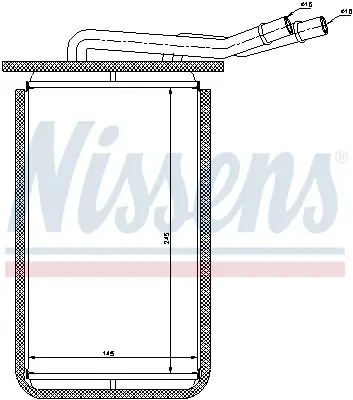 NISSENS 71769 - Wärmetauscher, Innenraumheizung Preiswert