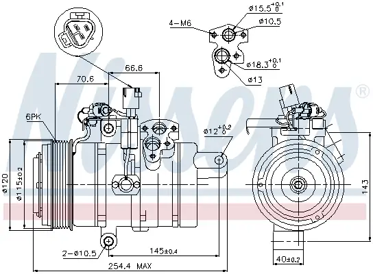 NISSENS 89607 - Kompressor, Klimaanlage - ** FIRST FIT ** Sonderangebot