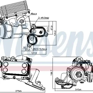 Schneller Versand NISSENS 90924 - Ölkühler, Motoröl - ** FIRST FIT **