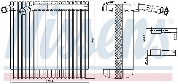 NISSENS 92129 - Verdampfer, Klimaanlage Neu