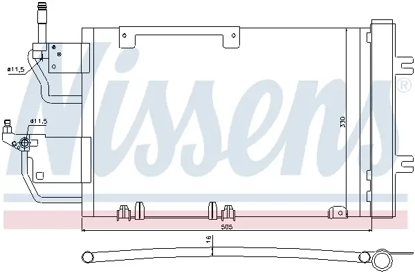 NISSENS 940052 - Kondensator, Klimaanlage - ** FIRST FIT ** Neu Im Sortiment