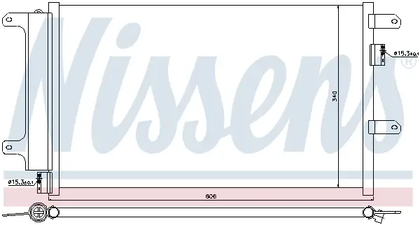 Knallerangebot NISSENS 940141 - Kondensator, Klimaanlage - ** FIRST FIT **