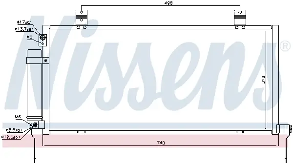 NISSENS 940164 - Kondensator, Klimaanlage Preis Gesenkt