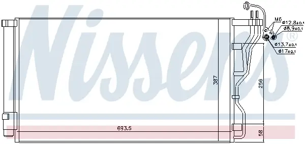 Top-Seller NISSENS 940244 - Kondensator, Klimaanlage - ** FIRST FIT **