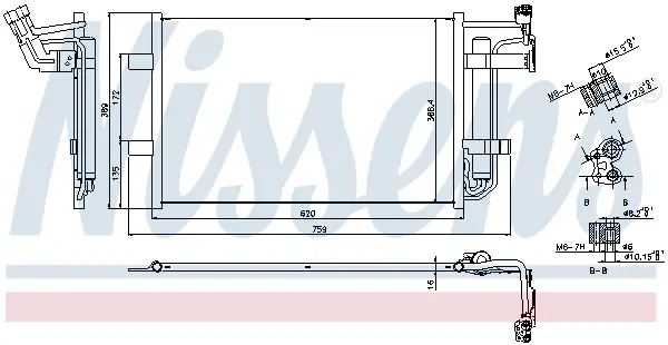 NISSENS 940355 - Kondensator, Klimaanlage Sale