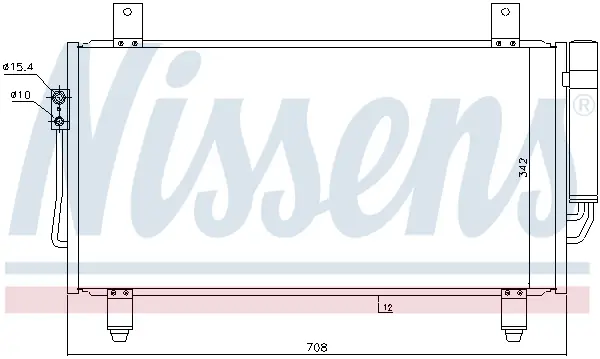 Echt NISSENS 940435 - Kondensator, Klimaanlage - ** FIRST FIT **