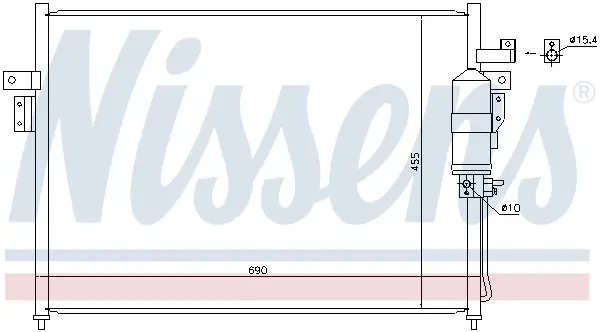 Meistverkauft NISSENS 940445 - Kondensator, Klimaanlage