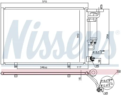 Bestseller NISSENS 940500 - Kondensator, Klimaanlage
