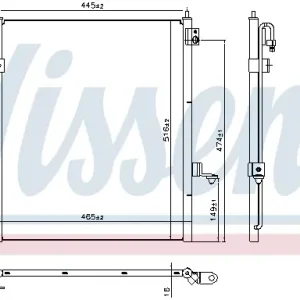 Preisknaller NISSENS 940610 - Kondensator, Klimaanlage - ** FIRST FIT **