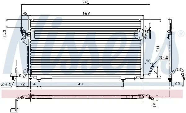 Schneller Versand NISSENS 94276 - Kondensator, Klimaanlage