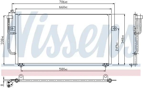 NISSENS 94306 - Kondensator, Klimaanlage Neue Kollektion