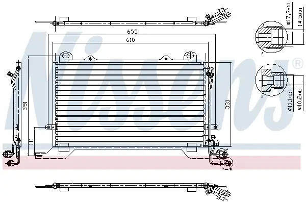 Top-Angebot NISSENS 94567 - Kondensator, Klimaanlage