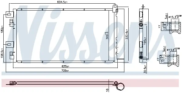 NISSENS 94591 - Kondensator, Klimaanlage - ** FIRST FIT ** Heißes Angebot