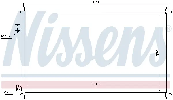 Letzte Chance NISSENS 94733 - Kondensator, Klimaanlage