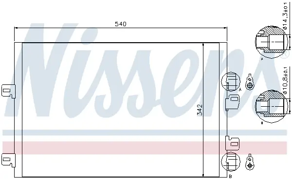 Super-Preis NISSENS 94745 - Kondensator, Klimaanlage - ** FIRST FIT **