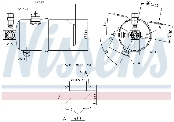 Neue Ware NISSENS 95234 - Trockner, Klimaanlage