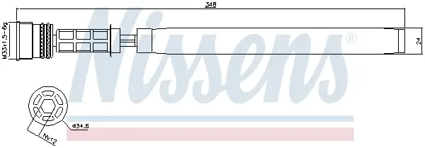 NISSENS 95458 - Trockner, Klimaanlage - ** FIRST FIT ** Ausverkauf