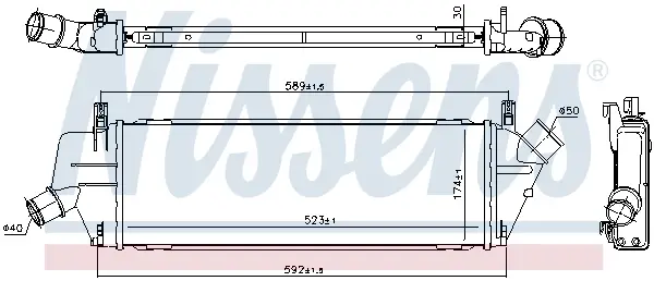 Nur Heute NISSENS 96307 - Ladeluftkühler - ** FIRST FIT **