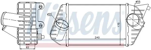 Wochenendangebot NISSENS 96700 - Ladeluftkühler - ** FIRST FIT **