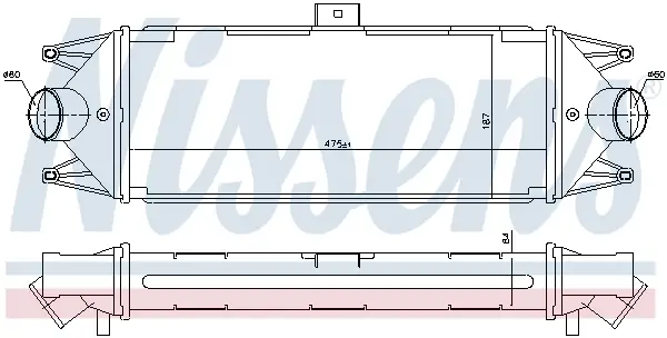 Preiswert NISSENS 96727 - Ladeluftkühler - ** FIRST FIT **