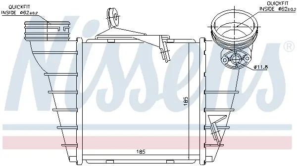 Angebot NISSENS 96773 - Ladeluftkühler - ** FIRST FIT **