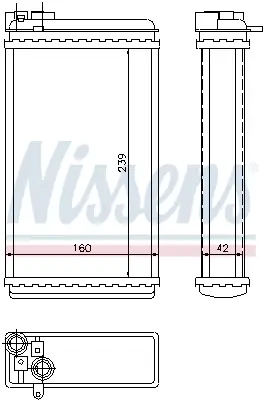 Markenware NISSENS 726461 - Wärmetauscher, Innenraumheizung - ** FIRST FIT **