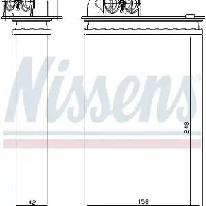 Markenware NISSENS 72936 - Wärmetauscher, Innenraumheizung - ** FIRST FIT **