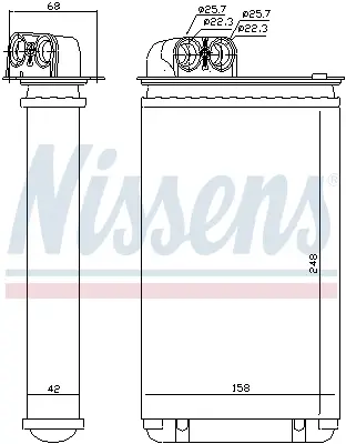 Markenware NISSENS 72936 - Wärmetauscher, Innenraumheizung - ** FIRST FIT **
