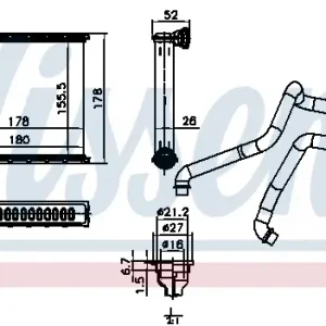 Geprüft NISSENS 73942 - Wärmetauscher, Innenraumheizung