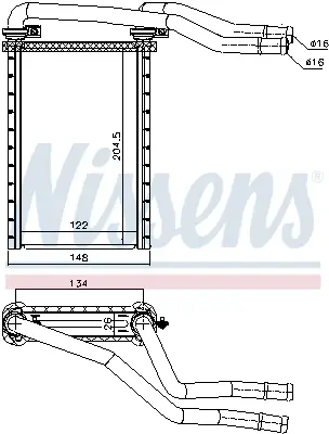 Günstig NISSENS 73991 - Wärmetauscher, Innenraumheizung