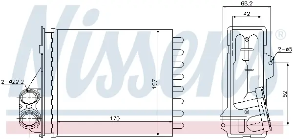 NISSENS 76512 - Wärmetauscher, Innenraumheizung - ** FIRST FIT ** Finale Aktion