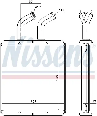 Saisonangebot NISSENS 77514 - Wärmetauscher, Innenraumheizung