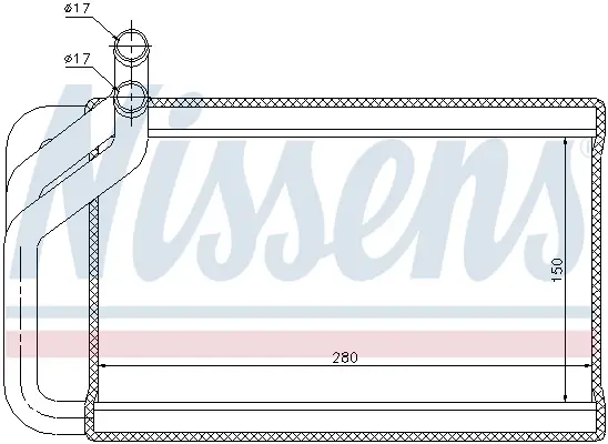 NISSENS 77532 - Wärmetauscher, Innenraumheizung Angebot