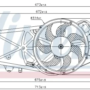 Zertifiziert NISSENS 85204 - Lüfter, Motorkühlung