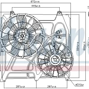 Zertifiziert NISSENS 85271 - Lüfter, Motorkühlung