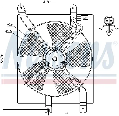 NISSENS 85356 - Lüfter, Motorkühlung Aktuell