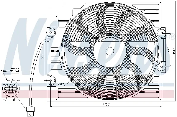 NISSENS 85421 - Lüfter, Motorkühlung Neu Im Sortiment
