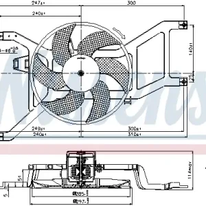 Saisonangebot NISSENS 85709 - Lüfter, Motorkühlung