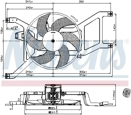 Saisonangebot NISSENS 85709 - Lüfter, Motorkühlung